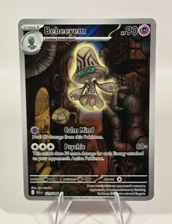 Beheeyem 121/086 S&V: Black Bolt Holo IR Pokemon Card - NM - Image 1