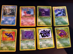 First edition pokemon cards lot. Haunter, Magmar, Slowpoke, Zubat & More. - Image 3