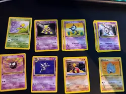 First edition pokemon cards lot. Haunter, Magmar, Slowpoke, Zubat & More. - Image 4