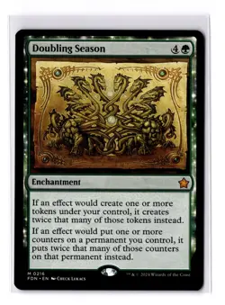 MTG - Doubling Season - Foundations Regular M0216 - NM - Magic The Gathering - Image 1