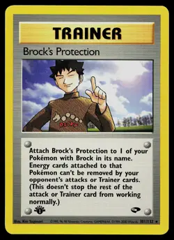 Pokemon Card - Brock's Protection Gym Challenge 101/132 1st Edition Rare - Image 1