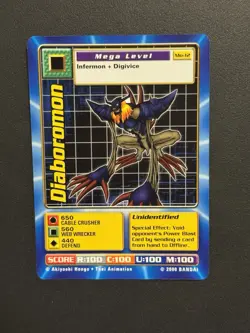Diaboromon Mo-12 Digimon Movie Promo Card 2000 - Image 1