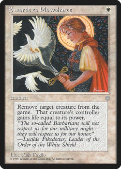 MTG - Swords to Plowshares - Ice Age - Magic the Gathering - Image 1