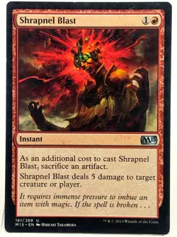 Shrapnel Blast MP* Core Set 2015 M15 ENGLISH 161/269 mtg -UnltdCards - Image 1