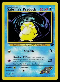 Pokemon Card - Sabrina's Psyduck Gym Challenge 99/132 Common - Image 1