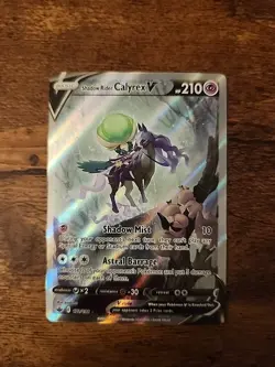 Pokemon Chilling Reign Holo Shadow Rider Calyrex V 172/198 NM - Image 1