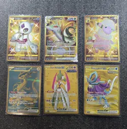Pokemon TCG Secret Hyper Rare Gold x19 Card Bundle Lot English NM - Image 1