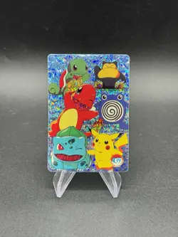 Pikachu Snorlax Holo Pokemon Vintage Pocket Monster Vending Prism Sticker 439 - Image 1