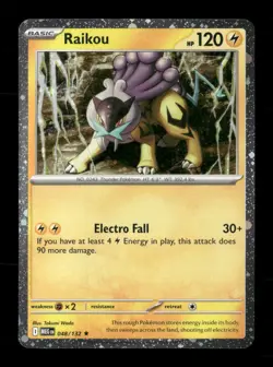 Raikou (Cosmos Holo) 048/132 Holo Mega Evolution NM/M Pokemon - Image 1
