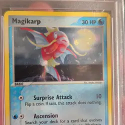 Pokemon TCG Magikarp EX FireRed & LeafGreen 67/112 Reverse PSA 7 RARITY ERROR - Image 5