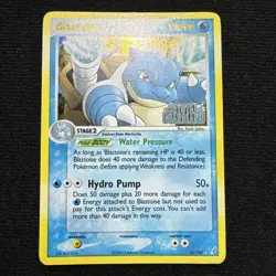 Pokemon TCG BLASTOISE 14/100 Reverse Holo. EX Crystal Guardians. Rare. Excellent - Image 1