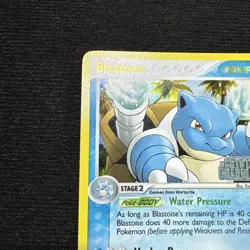 Pokemon TCG BLASTOISE 14/100 Reverse Holo. EX Crystal Guardians. Rare. Excellent - Image 3