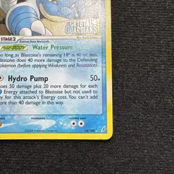 Pokemon TCG BLASTOISE 14/100 Reverse Holo. EX Crystal Guardians. Rare. Excellent - Image 5