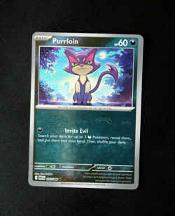 Pokemon Card - Purrloin 055/086 White Flare English - Master Ball Reverse - NM ⭐ - Image 1
