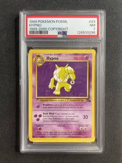 Pokemon Hypno 23/62 Fossil Regular PSA 7 **PSA LABEL ERROR - Image 1