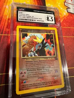 Pokemon Black Star Entei Promo CGC 8.5 #34/53 - Image 1