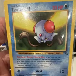 Pokemon TCG Tentacool 56/62 Fossil Unlimited Common Regular EN - Image 2