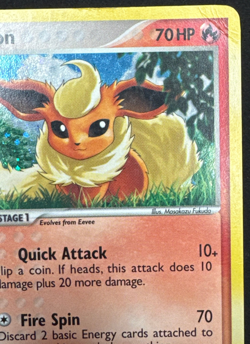 FLAREON 2/17 DMG RARE POP SERIES 3 POKEMON 2006 - Image 4