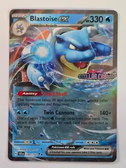 BLASTOISE EX (STELLAR CROWN STAMP) - 030/142 - Holo - NM - Stellar Crown - Image 1