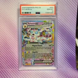 Sylveon Ex 2025 Pokemon Pre En-Prismatic Evolutions #041/131 PSA 10 - Image 1