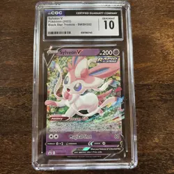 2022 Pokemon Sylveon V SWSH202 Promo Holo Sword & Shield CGC GEM MINT 10 - Image 1