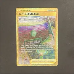 Pokemon TCG Turffield Stadium 200/202 Sword & Shield Secret Rare Full Art Holo - Image 1