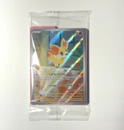 Pokemon TCG Fennekin MEP 080 Pokemon Center Stamped - Sealed - Image 1