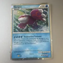 Pokemon Company Kyogre SL6 Call of Legends Shiny Holo Rare English Basic 100 HP - Image 1
