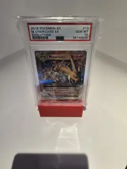 2016 POKEMON XY EVOLUTIONS #13/108 MEGA CHARIZARD EX HOLO PSA 10 - Image 1