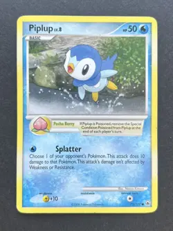Pokemon TCG Piplup Majestic Dawn 72/100 Regular Common MP - Image 1