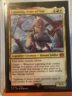 Lightning, Army of One- Final Fantasy Regular MTG M 0233 - Image 1