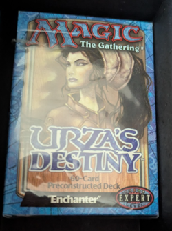 1999 MTG Magic the Gathering Urza's Destiny Enchanter Theme Deck Opened Complete - Image 2