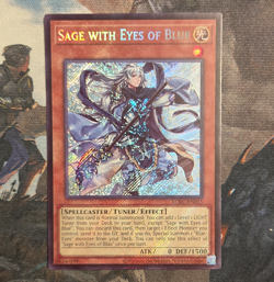 Yu-Gi-Oh! Sage with Eyes of Blue LCKC-EN015 1st Edition Secret Rare Foil - Image 1