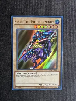 Yugioh Gaia The Fierce Knight LOB-EN006 Ultra Rare 25th Anniversary NM - Image 1