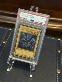 2003 Yu-Gi-Oh! Red-Eyes B. Dragon Black SDJ-001 PSA 6 Ultra Rare - Image 1