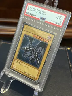 2003 Yu-Gi-Oh! Red-Eyes B. Dragon Black SDJ-001 PSA 6 Ultra Rare - Image 2