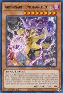 Abominable Unchained Soul - VASM-EN051 - Rare - 1st Edition - Lightly Played - Image 1