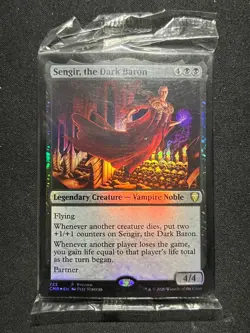 Sengir, the Dark Baron MTG Magic 2020 Preview Foil Promo Pack of 10 New Sealed - Image 1