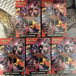 Pokemon TCG Scarlet & Violet: Destined Rivals Sealed Booster Bundle Boxes (5) - Image 1