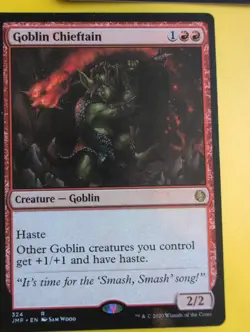 Goblin Goon & Goblin Chieftain. rare x2 JMP MTG 2 Card. - Image 2