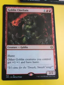 Goblin Goon & Goblin Chieftain. rare x2 JMP MTG 2 Card. - Image 3