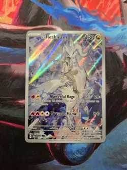 MINT - Pokemon TCG N's Reshiram 167/159 Illustration Rare Full Art Holo Card IR - Image 1