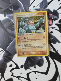 Machamp Legend Maker Reverse Holo Card 9/92 HUGE SWIRL - Image 3