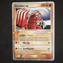 Pokemon Groudon-EX TCG Holo Promo Card - Image 1