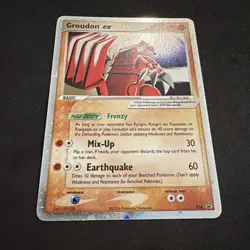 Pokemon Groudon-EX TCG Holo Promo Card - Image 2