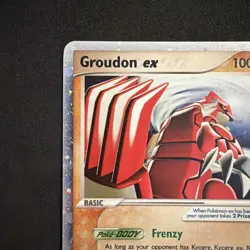Pokemon Groudon-EX TCG Holo Promo Card - Image 3