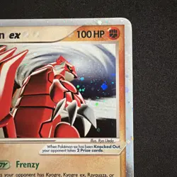 Pokemon Groudon-EX TCG Holo Promo Card - Image 4