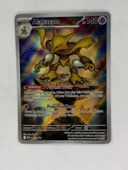 Pokemon Mega Evolution Black Star Promo 009 Alakazam ETB Promo Card - Near Mint - Image 1