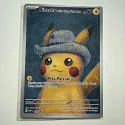 Pokemon TCG: Van Gogh Pikachu with Grey Felt Hat SVP 085 Promo Card - Sealed - Image 1