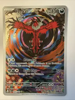 Yveltal 205/182 Illustration Rare 2023 Pokemon Paradox Rift Full Art Card NM - Image 1